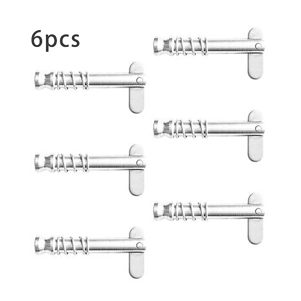 

For Ship Outfitting Boat Hinge Pins Silver 43mm 6pcs Set For Shipbuilding