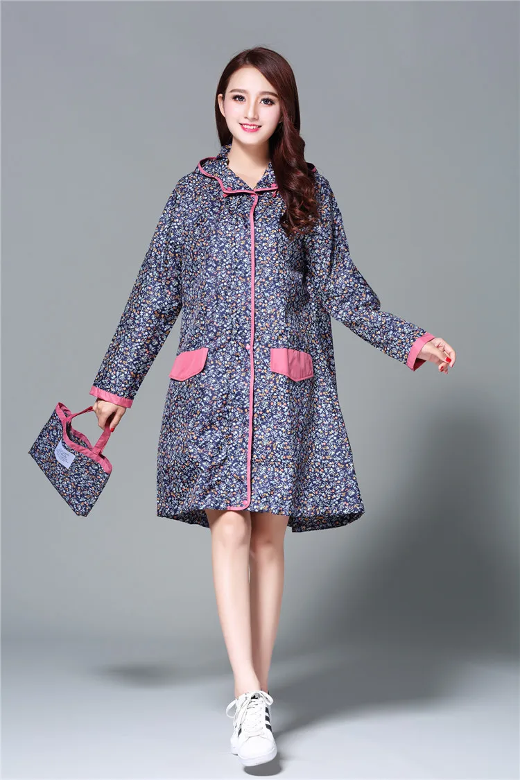 Длинные женские плащи-пончо дождевики уличные водонепроницаемые пальто куртки