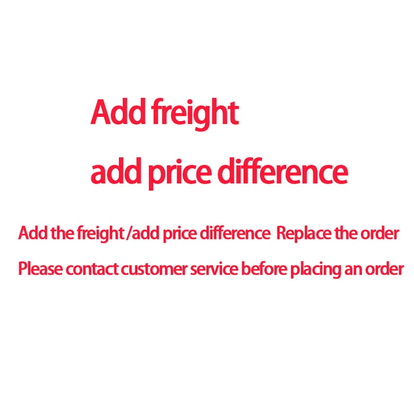 

Разница в фрахте/цене заменяет заказ, пожалуйста, свяжитесь со службой поддержки клиентов перед размещением заказа