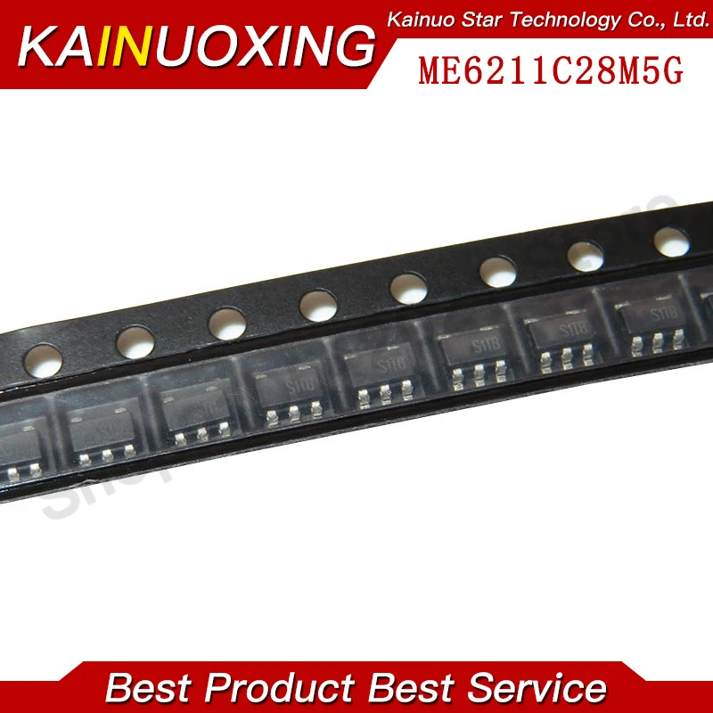 10 шт. ME6211C28M5G Φ ME6211 SOT23 LDO Регулятор IC 2 8 V новый оригинальный | Электронные