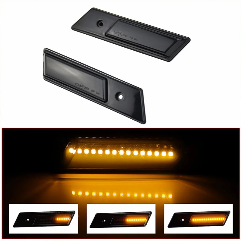 

Dynamic Blinker Indicator Side Marker Turn Signal Light for BMW E32 E34 E36 Sequential Lamp