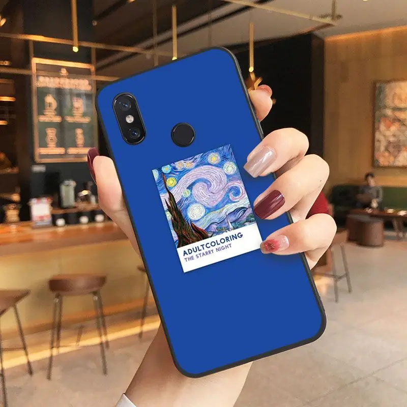 Caliente Pantone Art Painting Phone Case For Xiaomi Mi 6 6plus 8 8SE 9 9SE 6X Note2 Note3 Coque Shell Coque Shell