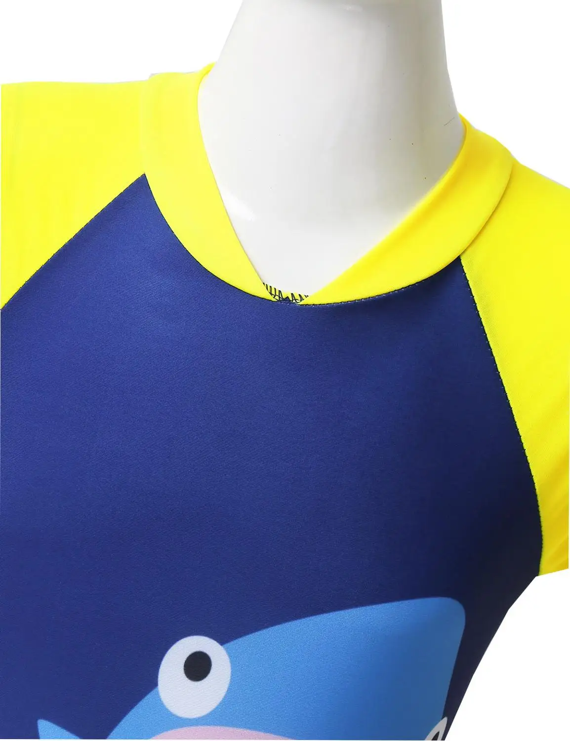 Дети Мальчики Купальники цельный короткий рукав летняя одежда для купания принт