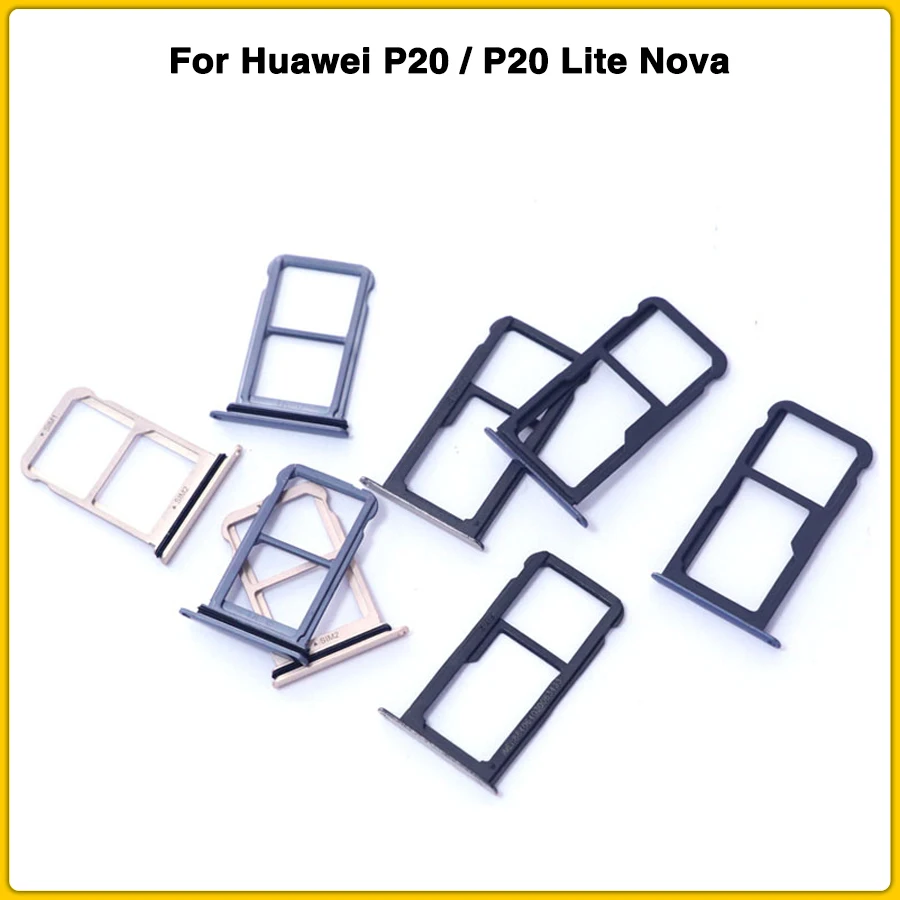 Новинка замена слота для SIM карты Huawei P20 / Lite Nova 3E Micro SD слот ремонтная часть гнезда +