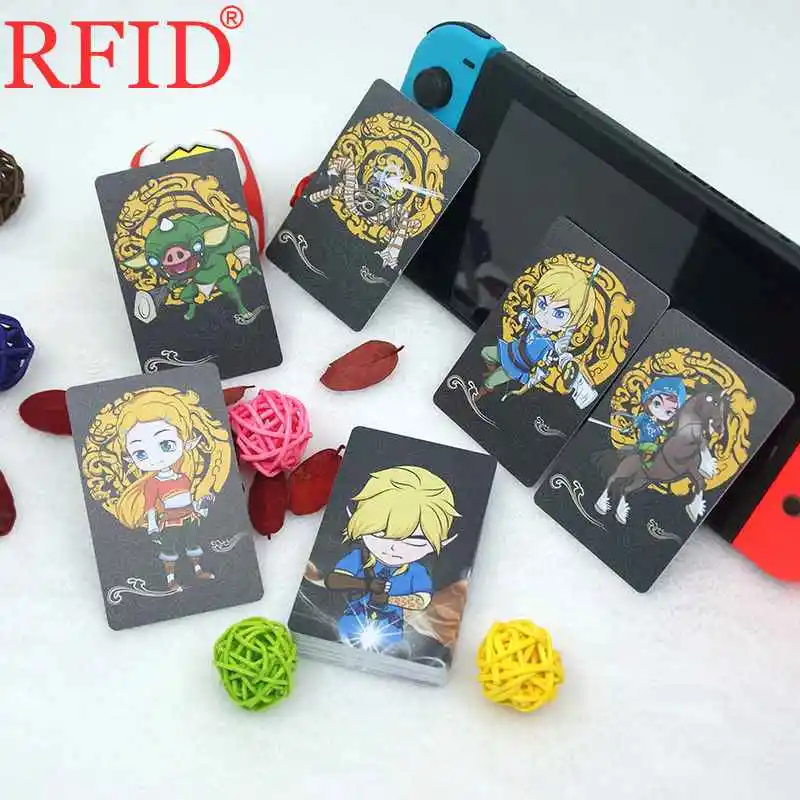 

24PCS=1set Zelda NFC Tags Game Cards For NS Switch/Wii U & 3DS Compatible TLOZ BOTW The Zelda Wolf Link With Data