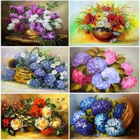 diy flower 5d diamond painting cross stitch full square round drill embroidery colorful handmade home room wall art decor