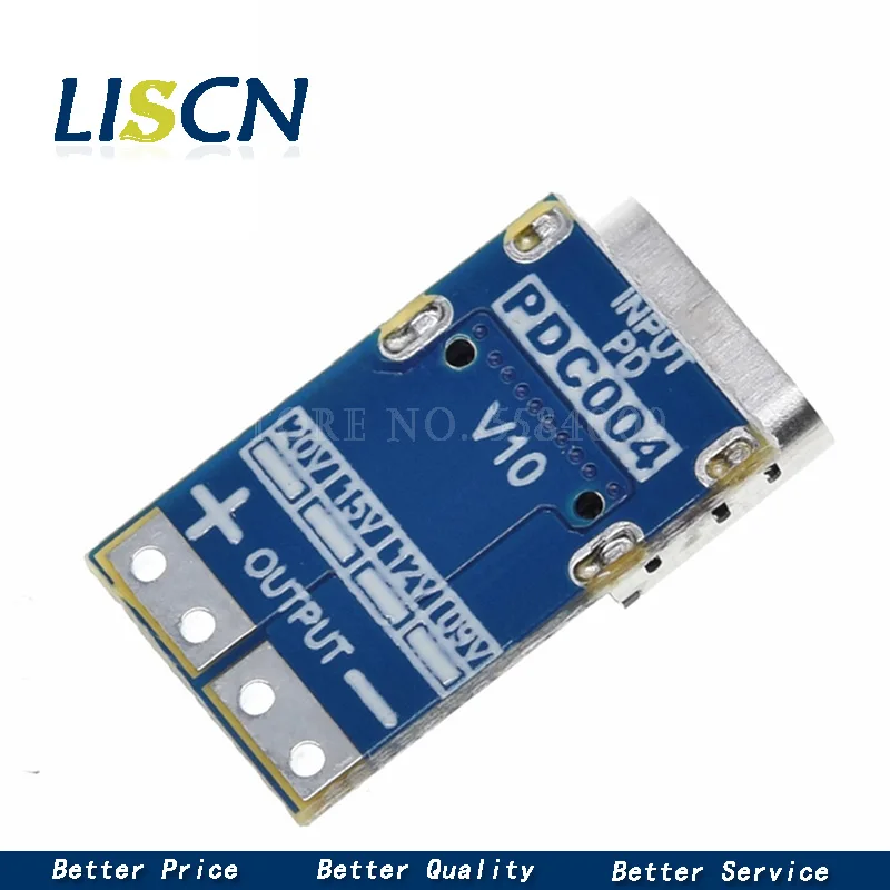 Type-C PD decoy module PD2.0 PD3.0 to DC trigger extension cable QC4 charger 9V 12V 15V 20V Fast Quick Charger Circuit Board |
