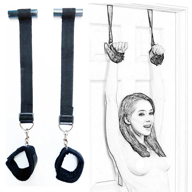 

Shackles On The Door Chastity Lock Handcuffs Flirting Fetish BDSM Sex Bondage Restraints Slave Erotic Sex Toys For Woman Couples