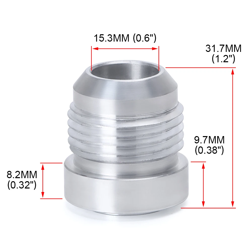 WLR RACING высокое качество алюминиевый AN12 AN прямой мужской сварочный фитинг адаптер