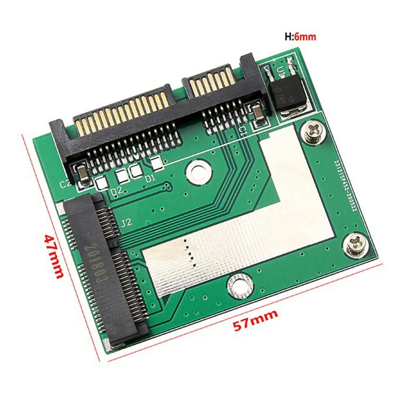 Адаптер MSATA SSD на 3 5-дюймовый SATA 6.0Gps плата модуля преобразователя мини Pcie Ssd