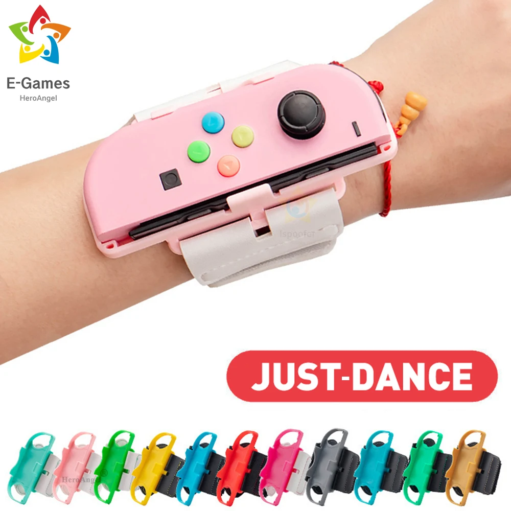 

Регулируемый Браслет для Nintendo Switch JoyCon, эластичный ремешок, совместимый с танцами