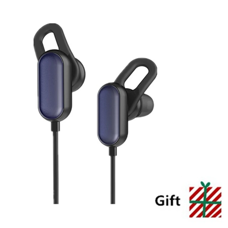 black add gift Оригинальная Спортивная bluetooth-гарнитура Xiao mi, молодежная версия, Bluetooth 4,1, беспроводные mi наушники с микрофоном, IPX4, водонепроницаемые - Цвет: black add gift