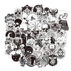 Наклейки черные, белые, темные, готические, креативные, граффити, для самостоятельной сборки, декоративные, для мотоцикла, гитары, чемодана, 3050 игрушек, 10стикер для канцелярских товаров шт.