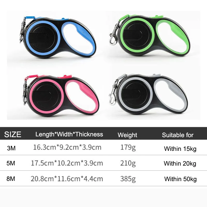 Новое поступление автоматический выдвижной поводок для собак 8 м нейлоновый
