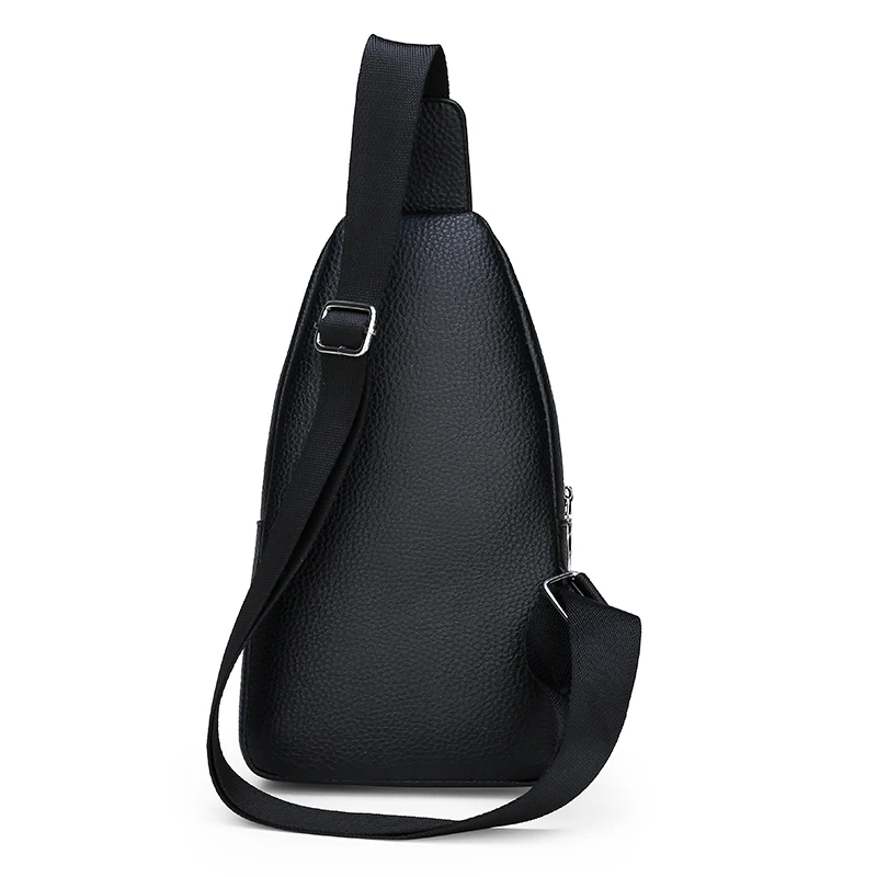 Men PU leather Chest Bag Male Casual Functional Fanny Waist Bag Money Phone Belt Bag Sports Chest Bag Belt Pack Outdoor ZX-073.