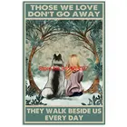 Аляска Malamute те, которые мы любим, не выходите, они идут за нами, жестяной знак, потертый шик, домашний декор, табличка, настенное искусство, мужская пещера