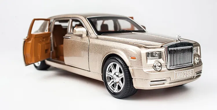 KIDAMI Rolls Royce 1:24 Масштаб литья под давлением модель автомобиля игрушечные машинки Вытяните назад звуковой светильник Коллекция подарков для детей и взрослых