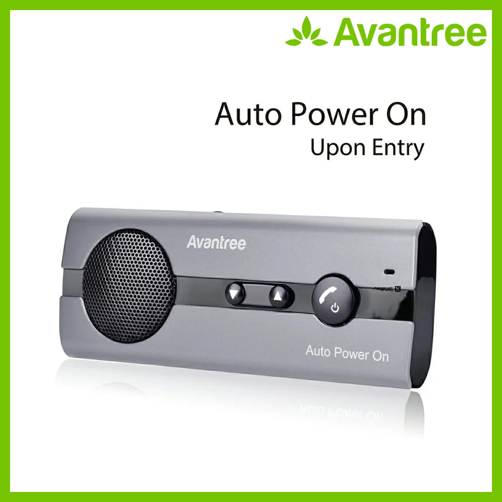 Avantree Bluetooth автомобильный комплект Авто мощность на козырек с датчиком движения, поддержка gps, музыка, громкая связь для мобильных телефонов