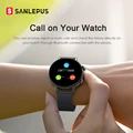 SANLEPUS ЭКГ Смарт часы Bluetooth вызова 2021, новинка, мужские и женские, водонепроницаемые Смарт-часы монитор сердечного ритма для Android Samsung Apple