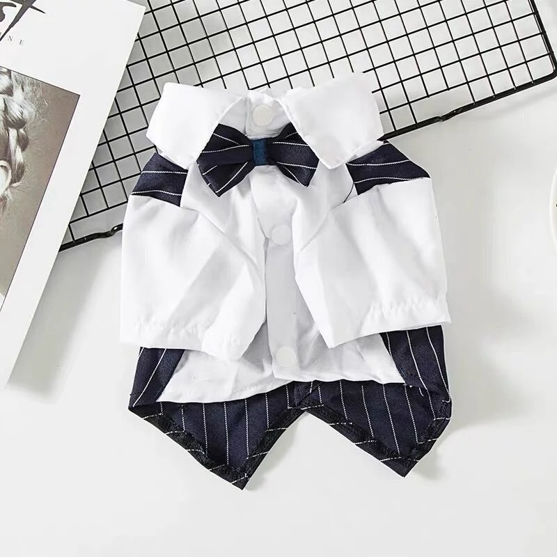 Одежда для хот-догов костюм с галстуком-бабочкой пальто собак удобный смокинг