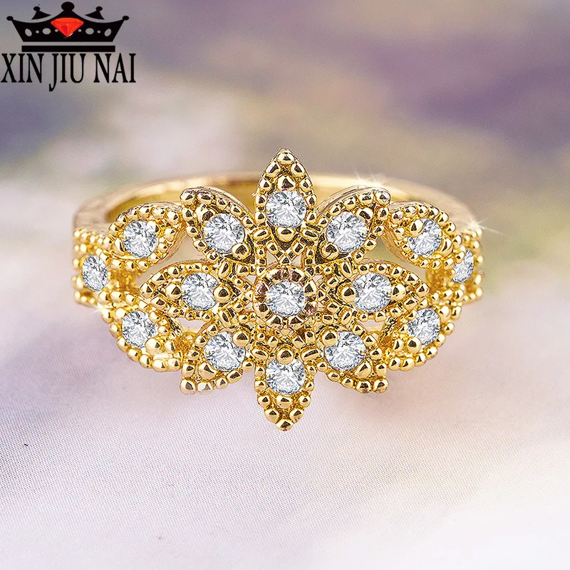 Оригинальное изысканное роскошное женское кольцо с микро инкрустацией из всех