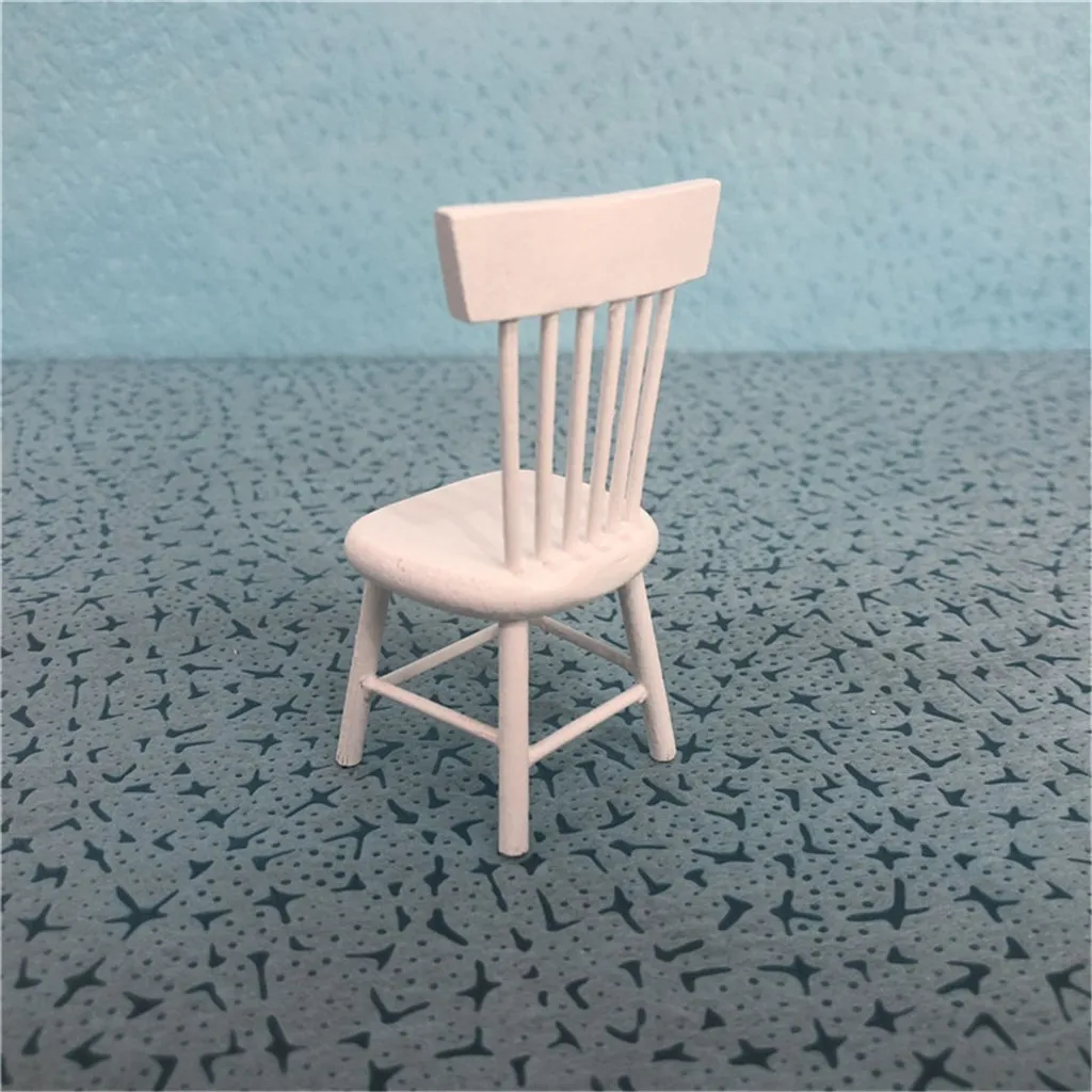 1:12 миниатюрная мебель для кукольного дома деревянные Кухня стул детские ролевые