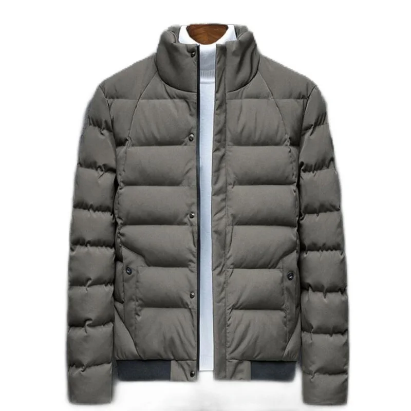 Male Padded Warm Parkas Stand Collar Winter Cotton-padded Clothes Thick Men Winter Jacket