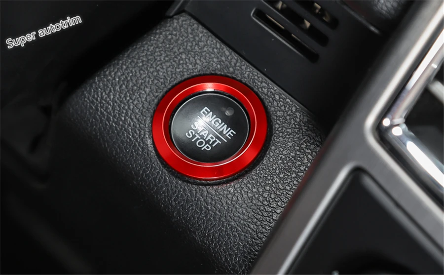 Lapetus Engine Start Stop Ring Keyless System Button Cover Trim Fit For Ford F150 2015 2016 2017 2018 Metal Accessories | Автомобили и