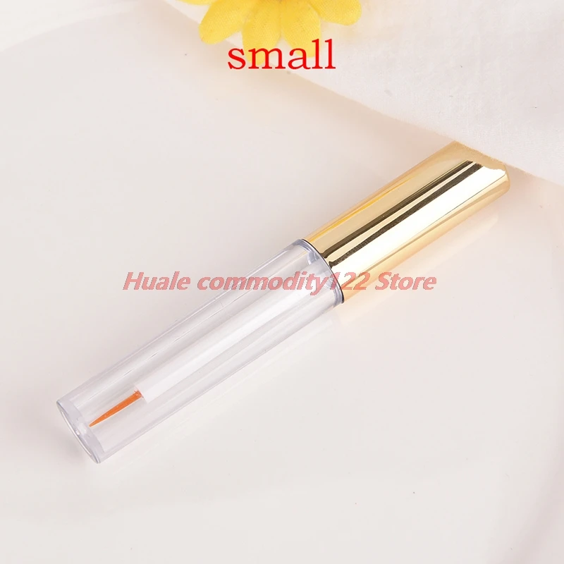 

New 2Sizes Empty Liquid Eye Liner Tube Eye Lash Vial Eyelash Bottle Eyeliner Container Make Up Tube Gold Black