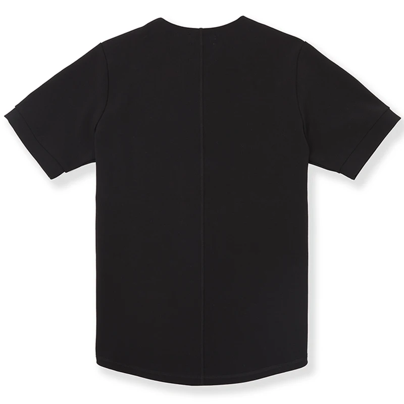 Повседневная простая Однотонная футболка с коротким рукавом Мужской винтажный