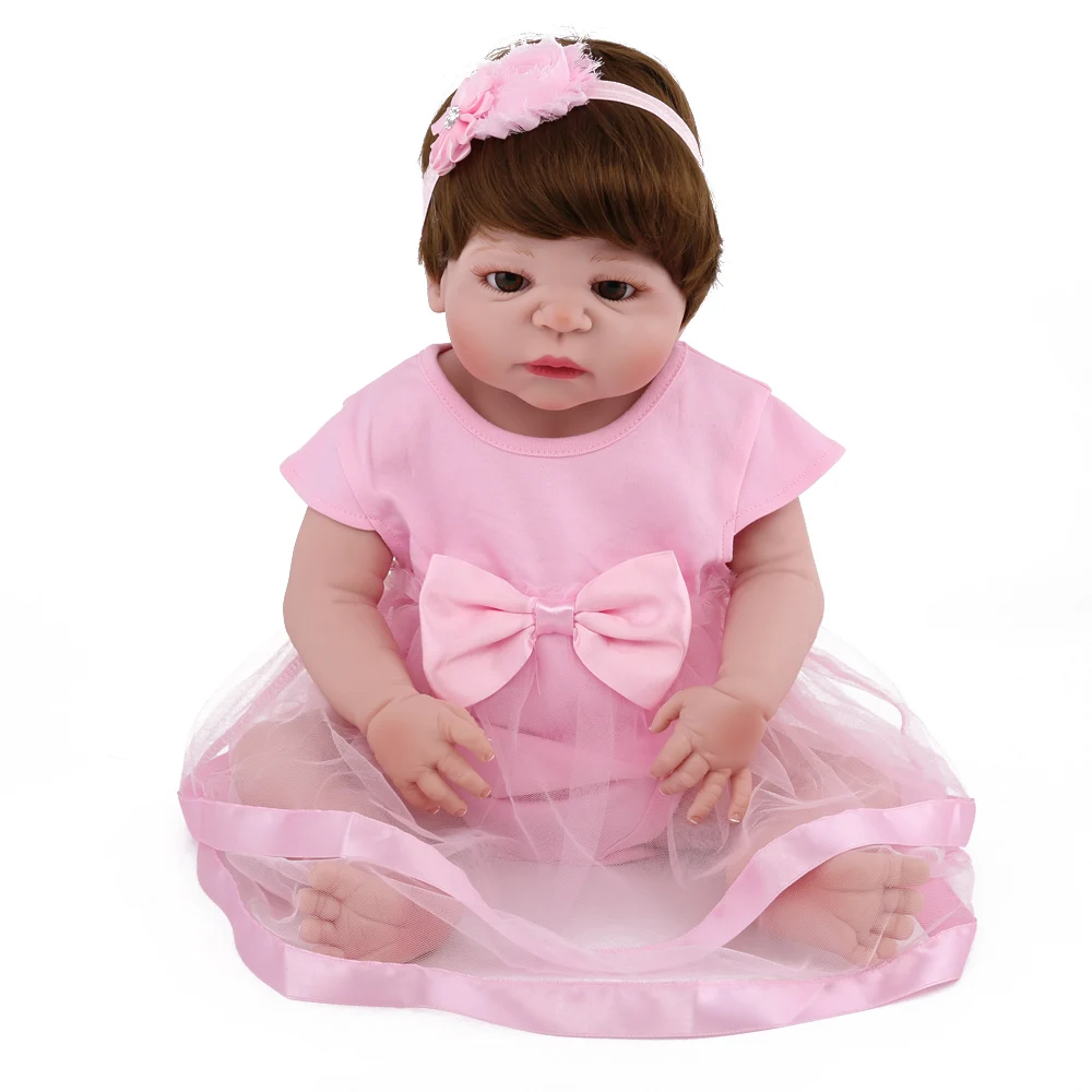 NPKDOLL игрушки полная силиконовая реборн кукла-младенец Детские реалистичные Adora