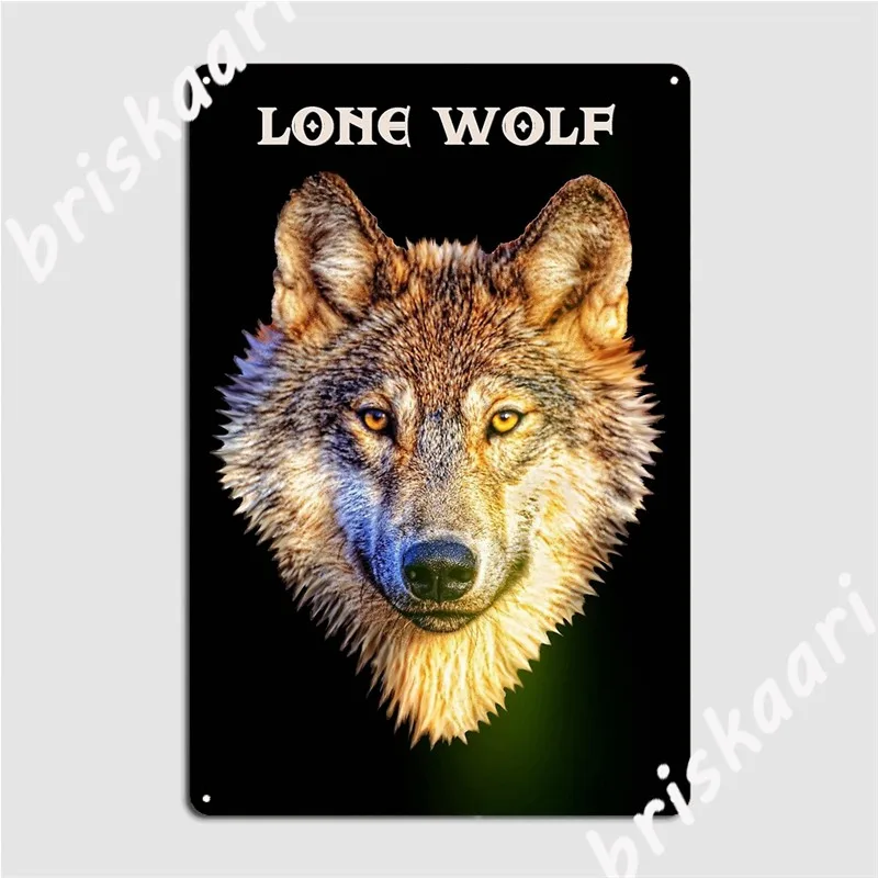 Металлические вывески «Одинокий волк» для клувечерние, паба, гаража, Настенный декор на заказ, оловянные вывески, плакаты