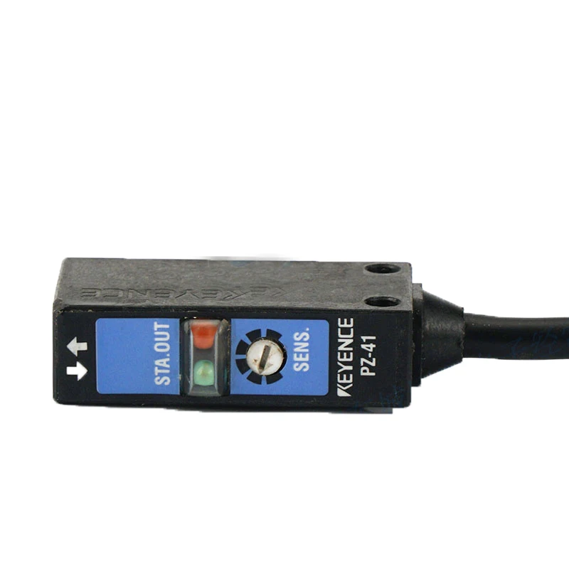 

keyence PZ-41L built-in amplifier photoelectric sensor diffusion-reflection detection distance of 60cm Super-small amplifier