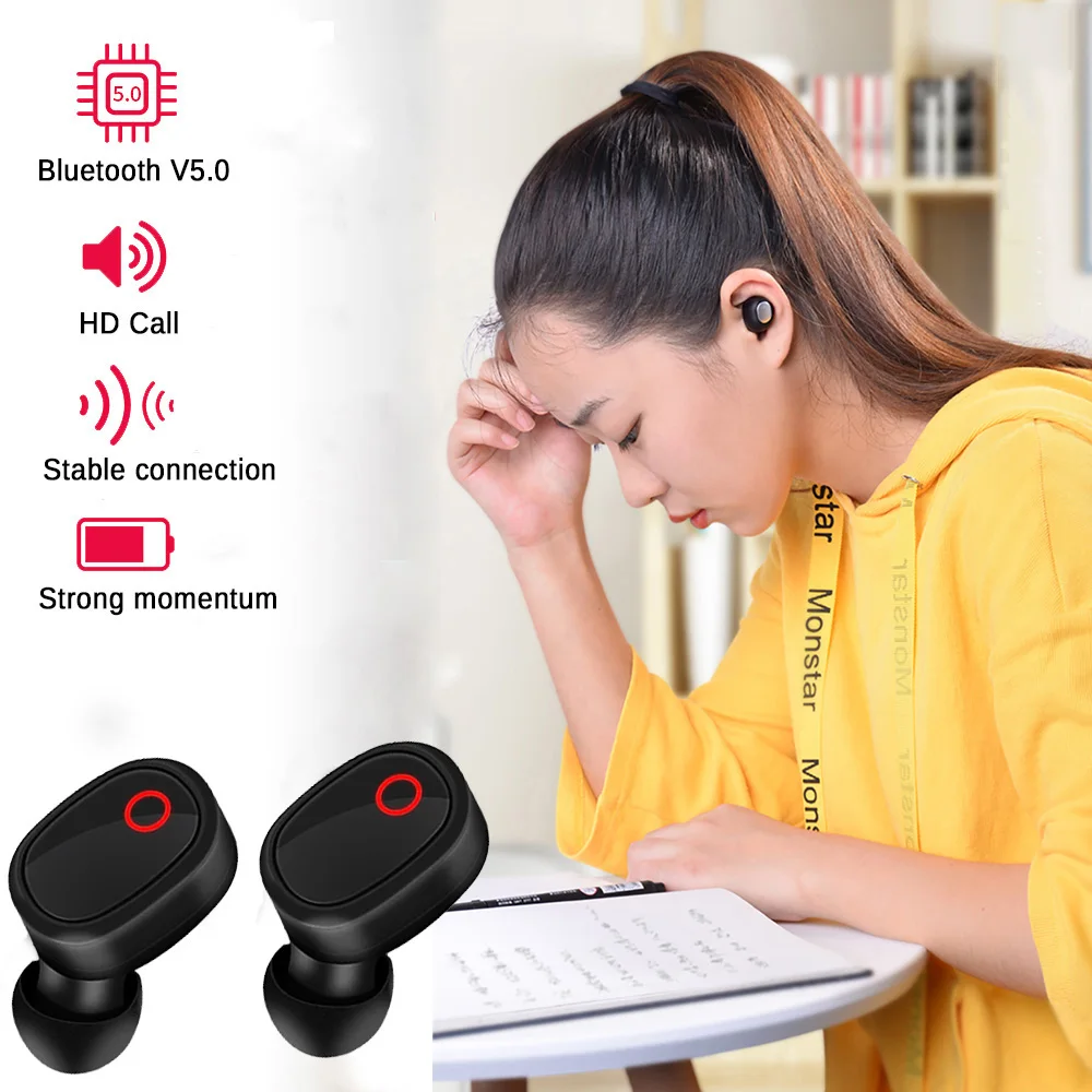 Оригинальные спортивные мини беспроводные TWS наушники A7, Bluetooth V5.0, наушники-вкладыши с микрофоном, наушники-вкладыши для iPhone, Android, Earpod