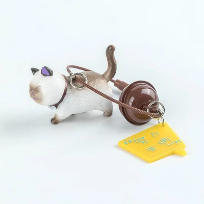 Кот брелок милый для ключей женщин котёнок Лаки с котом Творческий portachiavi chaveiro