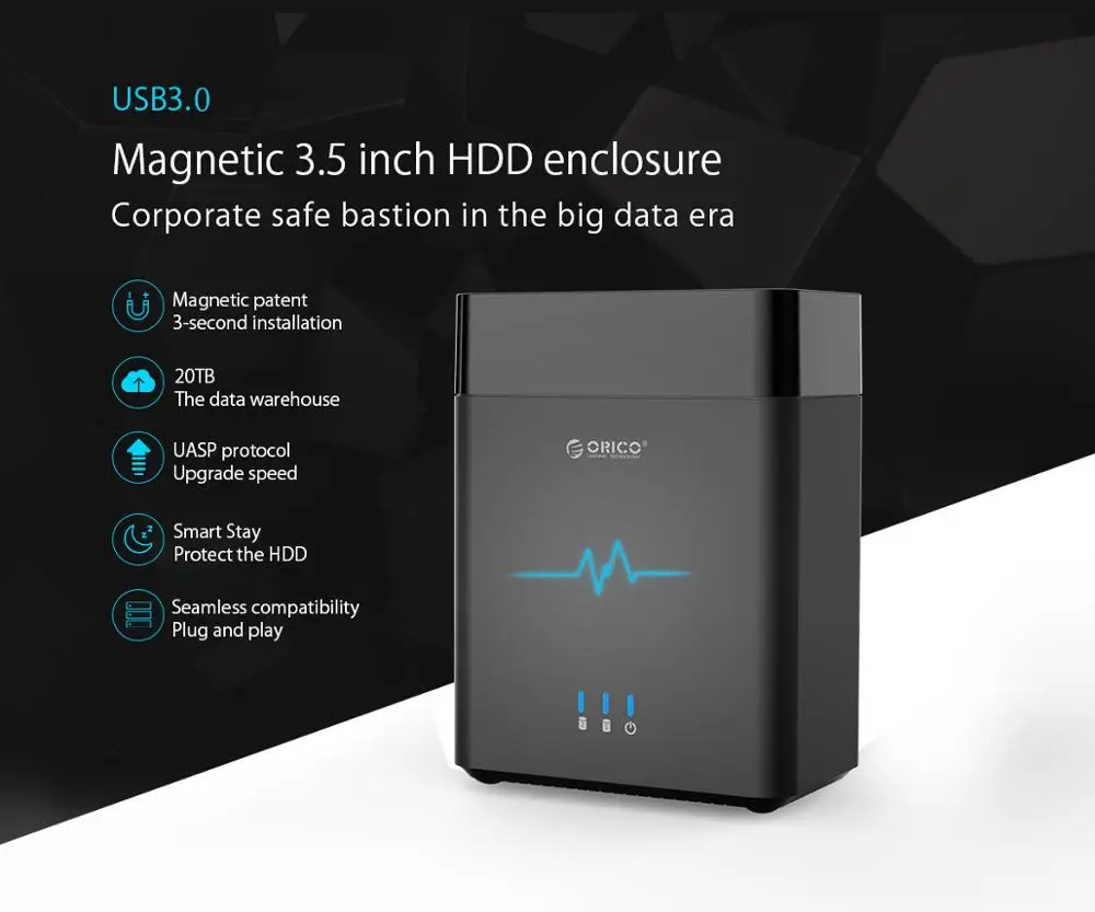 Preise ORICO 3,5 Zoll 2 Bay Magnetische-typ USB 3,0 Festplatte Gehäuse, Unterstützt Hot-swap, Unterstützt System Windows/Mac/Linux,ORICO DS200U3