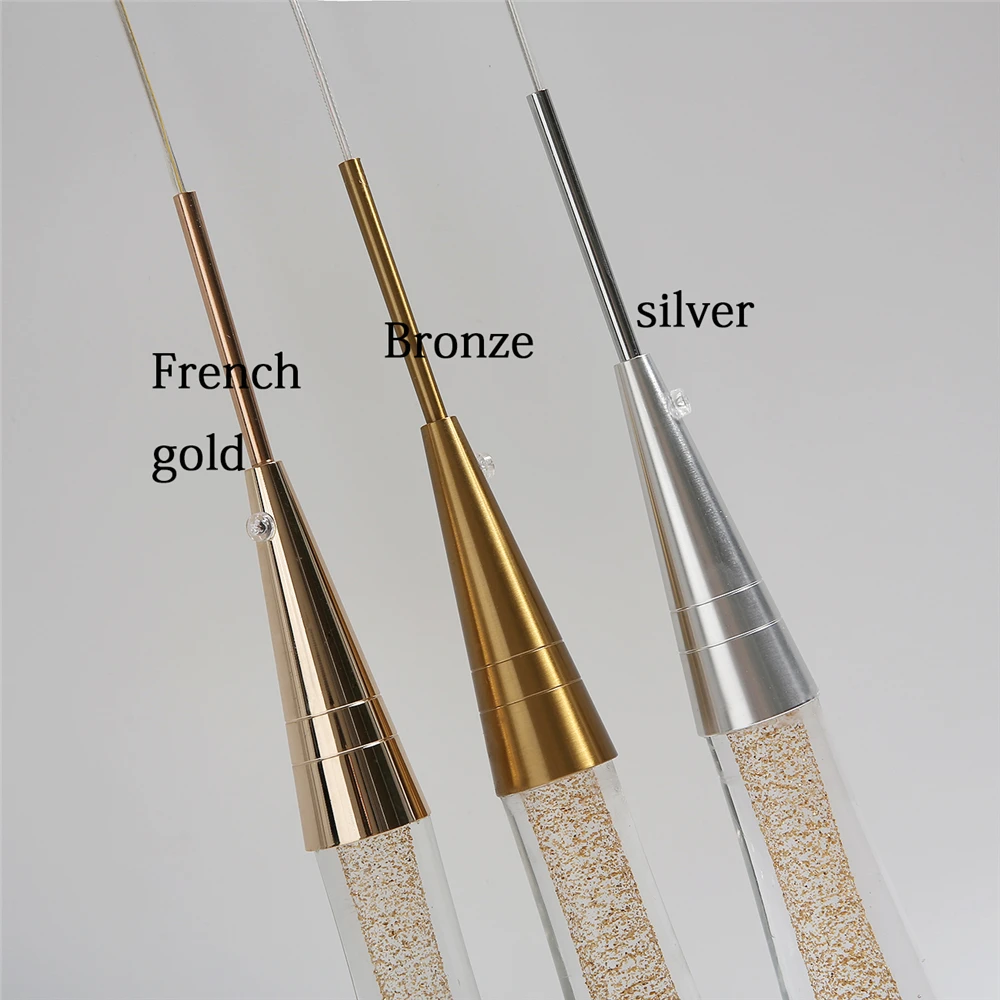 Цена Стеклянные подвесные светильники в форме капли воды, прикроватная лампа для спальни, современный светодиодный дизайнерский Хрустальный по...