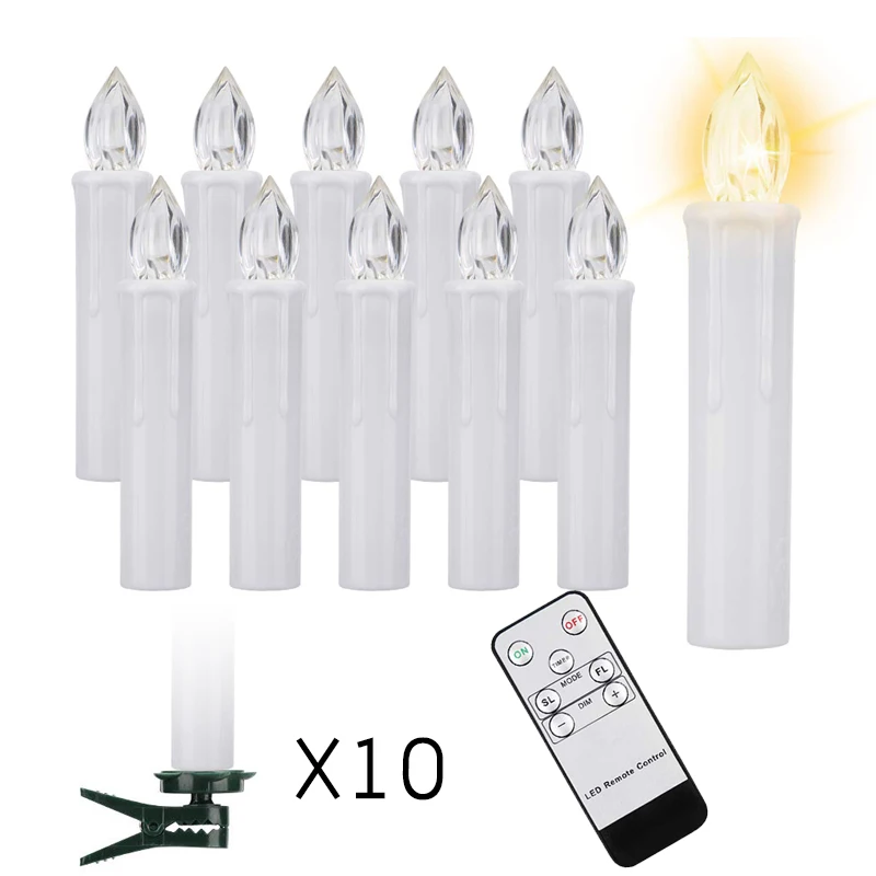 led candles light flameless remote cвечи velas شموع for home dinner party christmas tree candle decoration lam