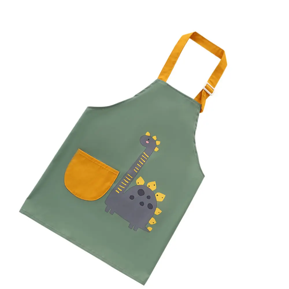 

1pc Children's Art Overall Student Painting Apron Baby Anti-dirty Apron (Green)