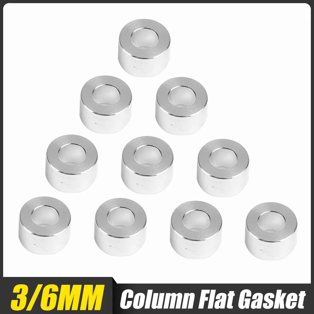 10 шт./лот алюминиевая колонка плоская прокладка втулка серебряная шайба распорка