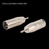 high quality xlr 3 pin male to 3 5mm jack 18 trs male stereo plug shielded mic microphone audio adapter converter connector