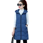 Женская зимняя куртка с капюшоном и карманами, размеры до 3XL