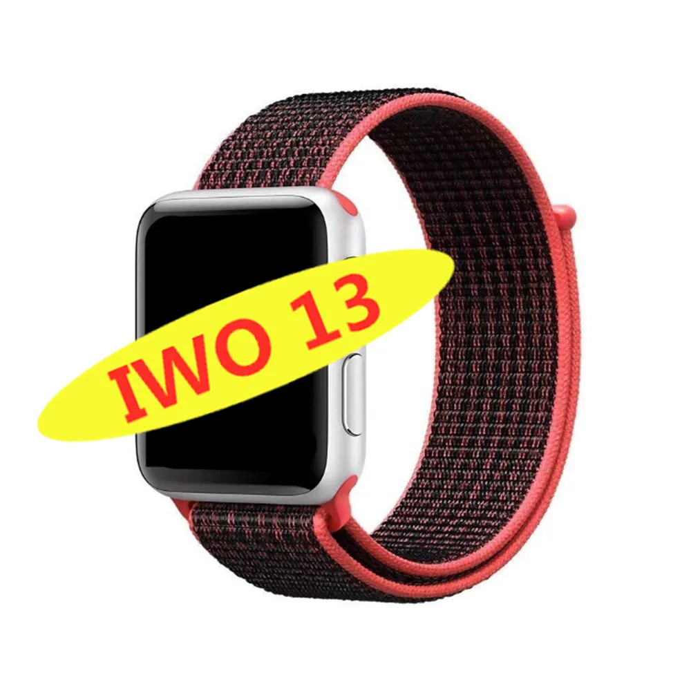 Nylon strap IWO 13 умные часы серии 5 1:1 44 мм Ip68 Водонепроницаемые для apple iPhone 11 MAX IOS Android smartwatch для женщин и мужчин PK IWO 10/11/12 - Цвет: Nylon strap