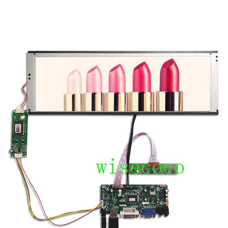 

14.9 Inch Stretched Bar LCD Panel 1280x390 Display LTA149B780F VGA Controller Board for Industrial Wisecoco