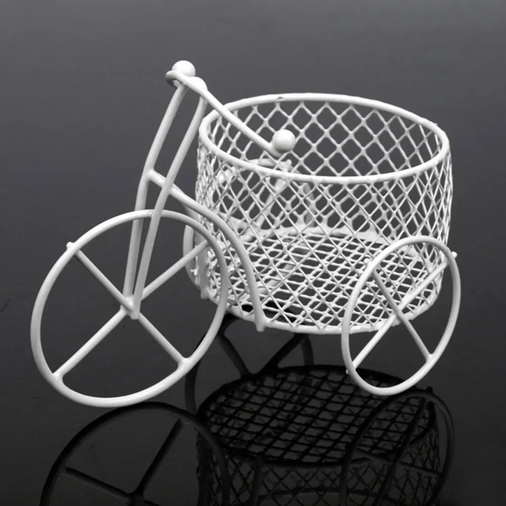 Милый Железный трехколесный контейнер для украшений декора Свадебный сахар
