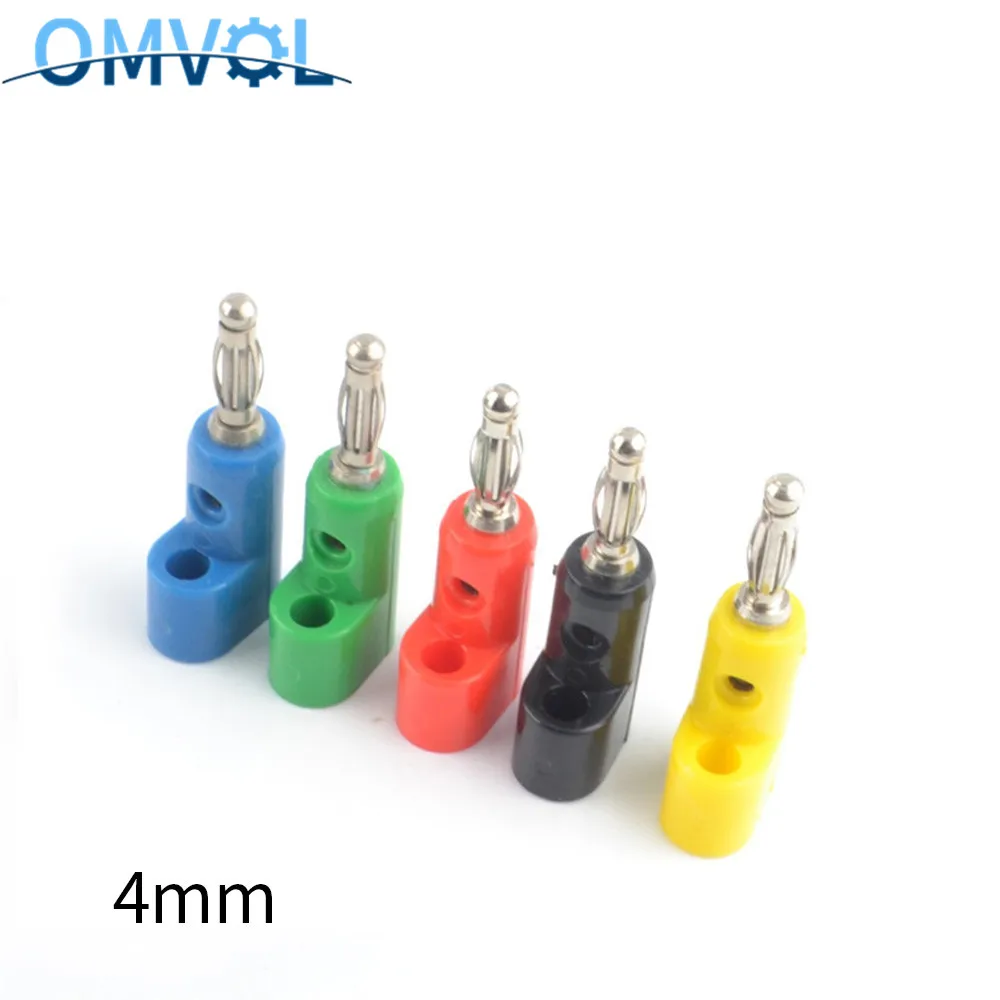 2 шт. 4 мм разъем типа банан коннекторы для аудио колонок усилитель спикер