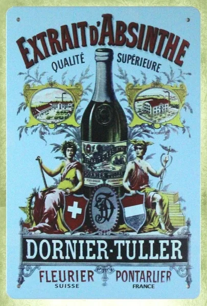 

house decor Absinthe Dornier-Tuller alcoholic beverage tin sign