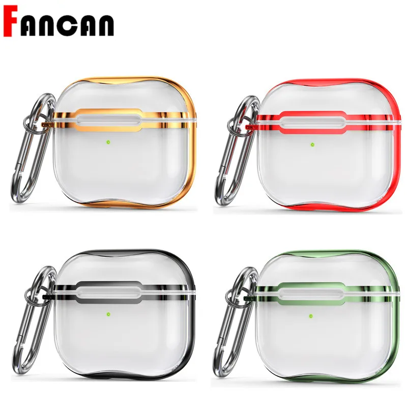 

New 2021 For AirPods 3/Pro/2/1 official AirPod Case two-color transparent Earphone Cover Headphone Accessories For AirPods Case