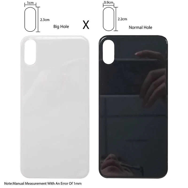 Сертификация Евросоюза(CE) и Управления по контролю качества пищевых продуктов с большими отверстиями, кулоны А-Батарея задний Чехол Батарея задняя крышка корпуса чехол s Задняя Батарея Обложка для iPhone X XS MAX задняя дверь Корпус