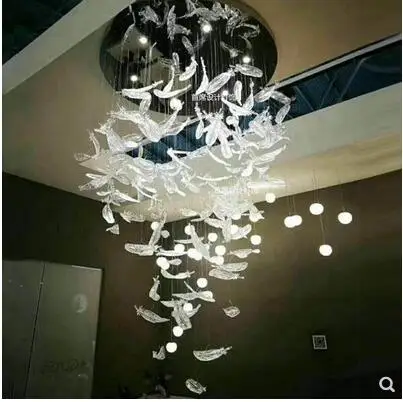 Постмодерническая люстра в скандинавском стиле простая современная лампа со